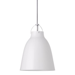 Caravaggio P2 – Blanc laqué + Fil gris - Fritz Hansen