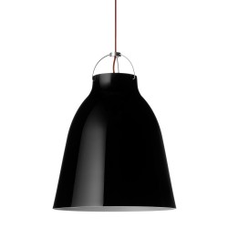 Caravaggio P3 – Glossy black + Red cable - Fritz Hansen