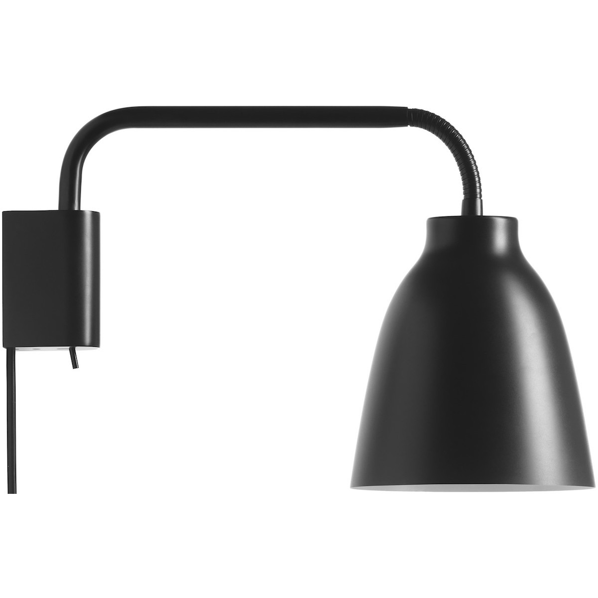 Caravaggio Read wall lamp – Black