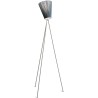 Oslo Wood floor lamp - green lampshade - steel legs - Northern