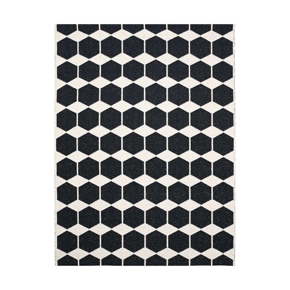 black - 150x200cm - Anna - plastic rug