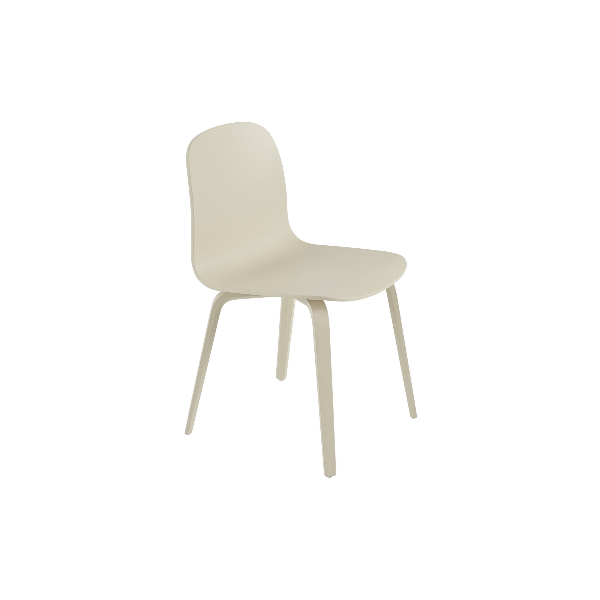 sand - wooden base Visu chair - Muuto