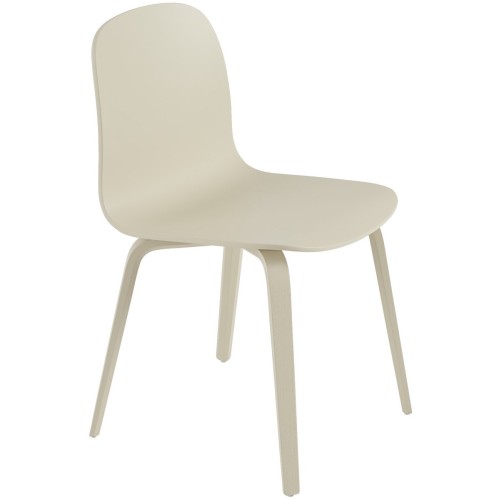 sand - wooden base Visu chair - Muuto