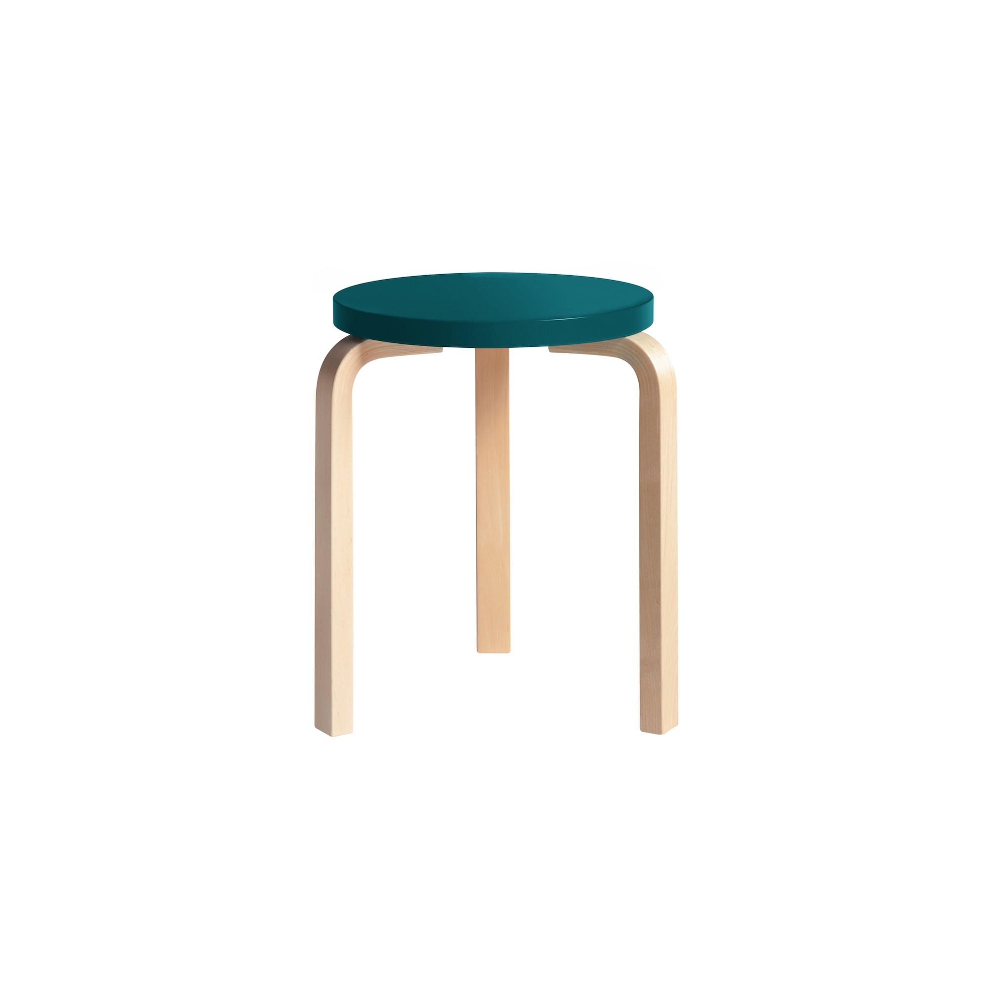 pétrole / bouleau - Stool 60 - Artek