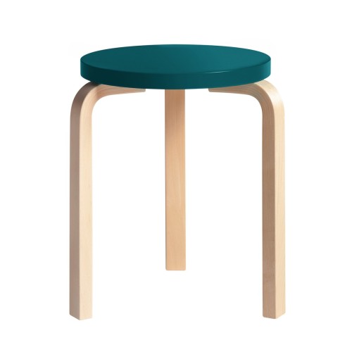 pétrole / bouleau - Stool 60 - Artek