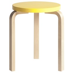 jaune / bouleau - Stool 60 - édition Paimio - Artek