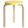 jaune / bouleau - Stool 60 - édition Paimio - Artek