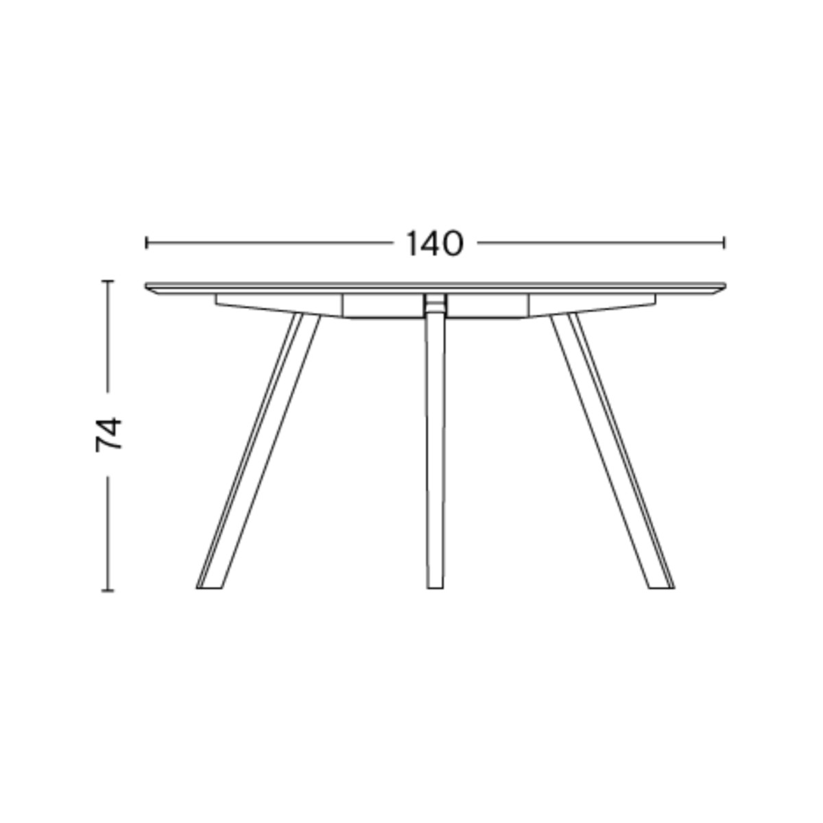 Table CPH25 – Ø140 x H74 cm - HAY