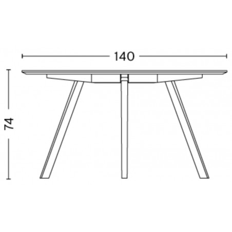 Table CPH25 – Ø140 x H74 cm - HAY