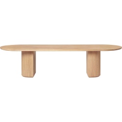 290x105 - solid oak oiled - Moon Dining Table - Gubi