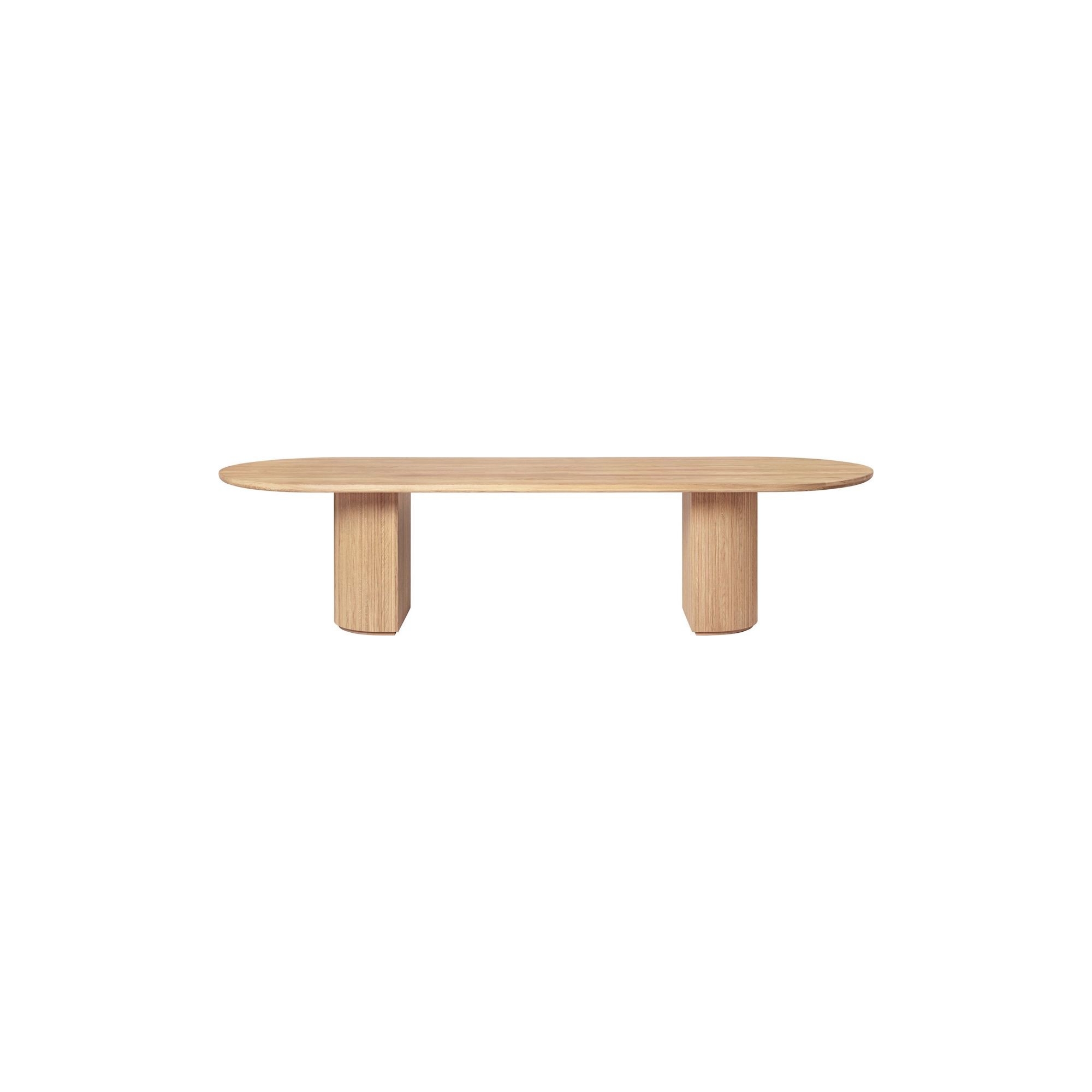 290x105 - solid oak oiled - Moon Dining Table - Gubi