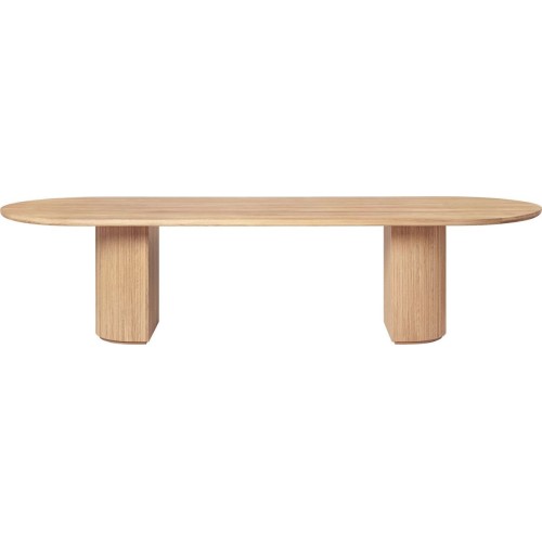 290x105cm - chêne massif huilé - table de repas Moon - Gubi