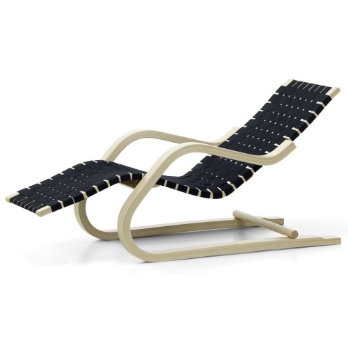 Lounge Chair 43 – noir / bleu - Artek