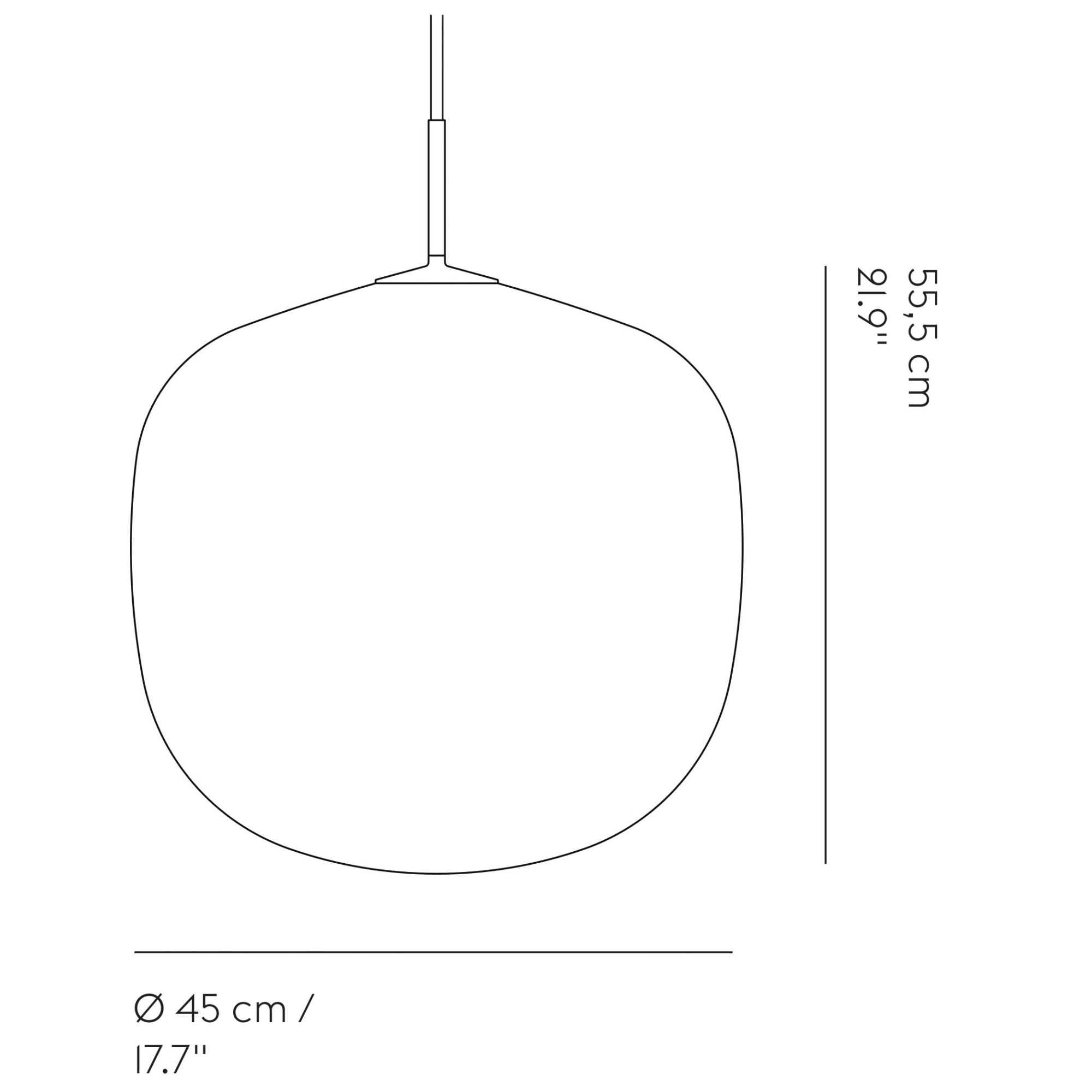 Rime pendant Ø45 cm - Muuto