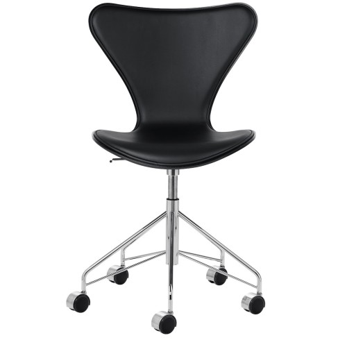 Essential black leather + black ash - 3117 - Fritz Hansen