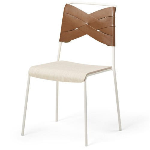 SOLD OUT white/ash/cognac - Torso chair - Design House Stockholm