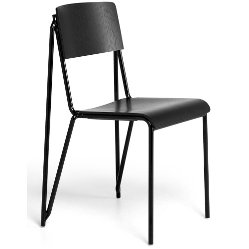 Petit Standard set of 2 chairs - black / black - HAY