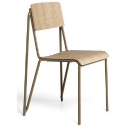 Petit Standard Chair - matt lacquered oak / clay - HAY