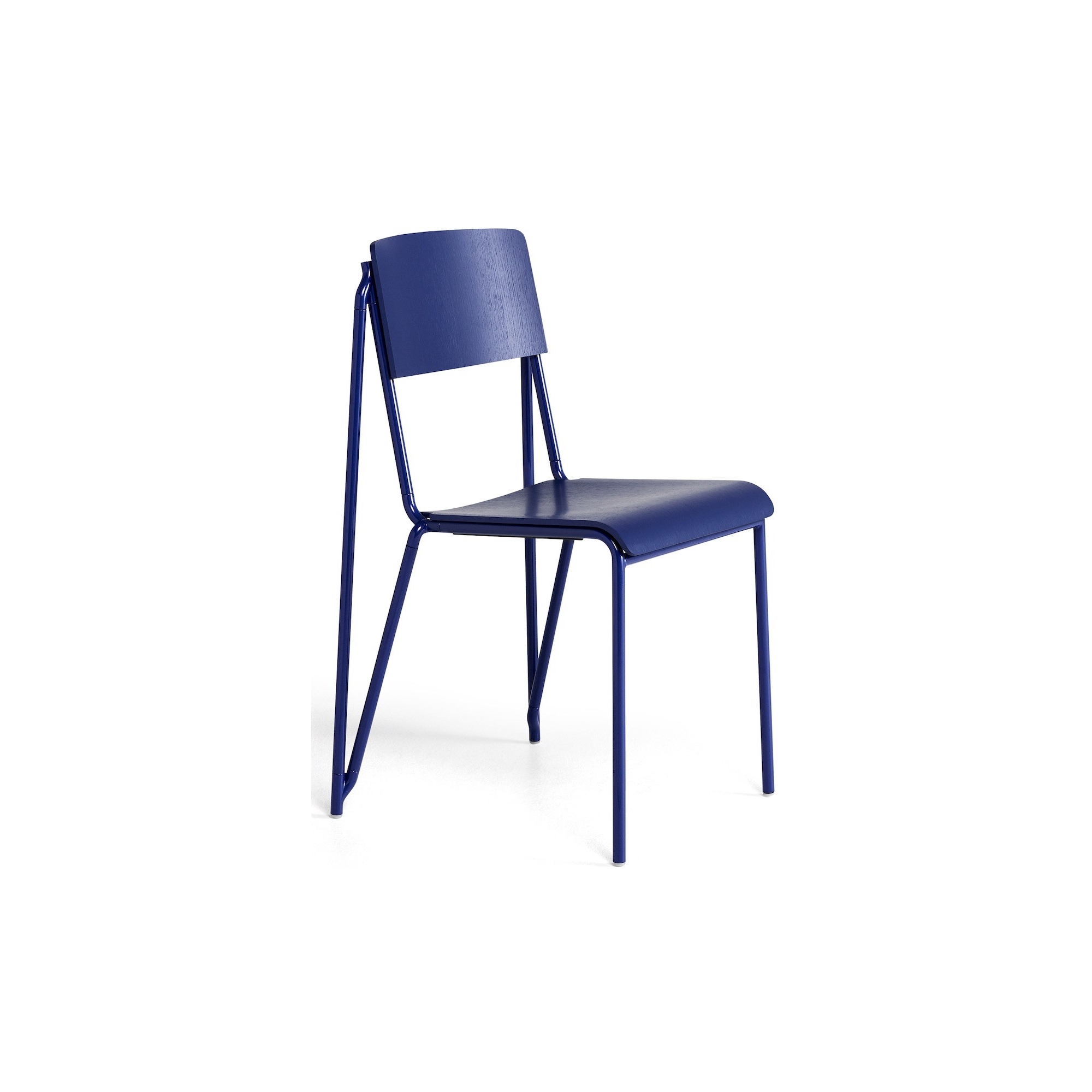 Petit Standard set of 2 chairs - ultra bleu stained oak / ultra bleu legs - HAY