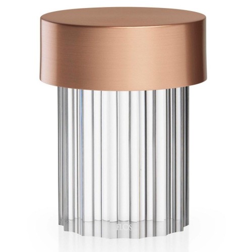 lampe portable Last Order – cuivre satiné, cannelé (F3694015) - Flos