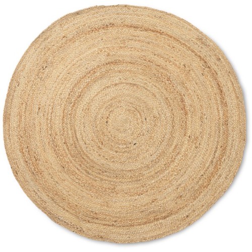 Tapis Eternal Jute Rond – Naturel - Small - Ø120 cm - Ferm Living