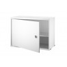 Cabinet with swing door - white - L58xP30xH42 cm - String Furniture