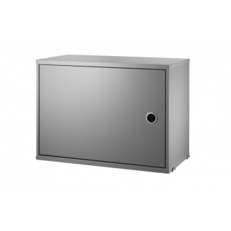 Caisson porte battante - gris - L58xP30xH42 cm