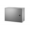 W58xD30xH42 cm - Cabinet with swing door - grey