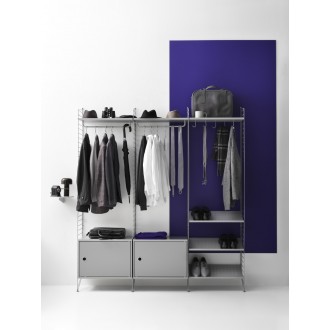 W58xD30xH42 cm - Cabinet with swing door - grey