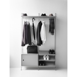 W58xD30xH42 cm - Cabinet with swing door - grey