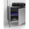 Caisson porte battante - gris - L58xP30xH42 cm