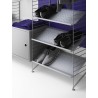 W58xD30xH42 cm - Cabinet with swing door - grey