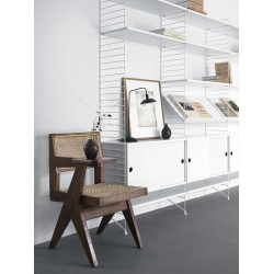 78x30cm - Magazine shelf solid - white - String Furniture