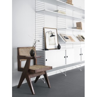 58x30cm - Magazine shelf solid - white - String Furniture