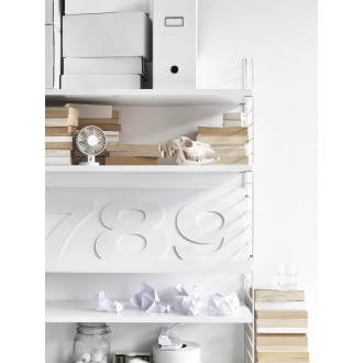 58x30cm - Magazine shelf solid - white - String Furniture