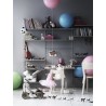 58x30cm - 3-pack shelves - Grey