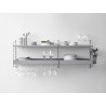 78x30cm - metal shelf, high edge - grey - String Furniture