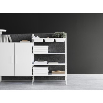 Filing cabinet - White - 78x77x32 cm - String Furniture