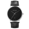 Koppel 38mm - quartz, black dial, black leather