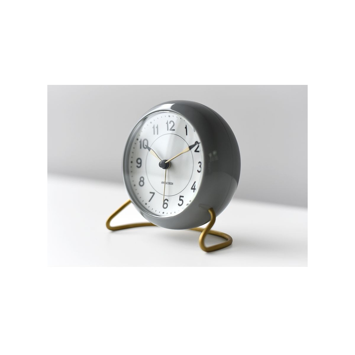 AJ Station alarm clock - grey - Arne Jacobsen