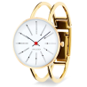 Bankers watch - Ø30, Ø34 or Ø40 mm - gold/white, bangle