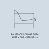 sofa lounge - Palissade - HAY