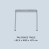 square dining table - Palissade - HAY