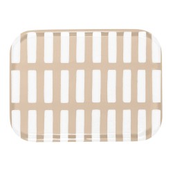 27x20cm - Plateau Siena sable / blanc - Artek