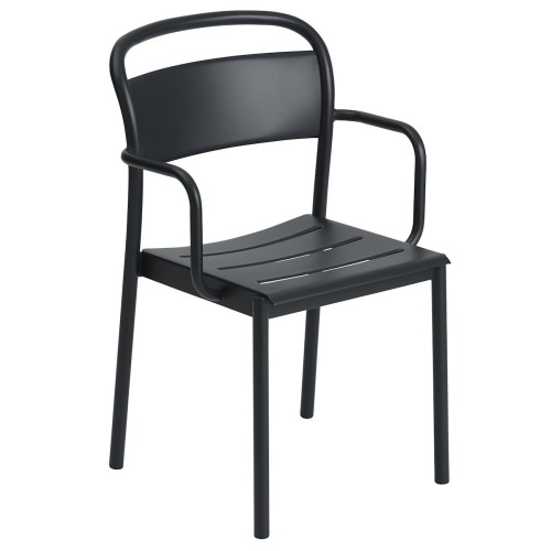 armchair black - Linear Steel - Muuto