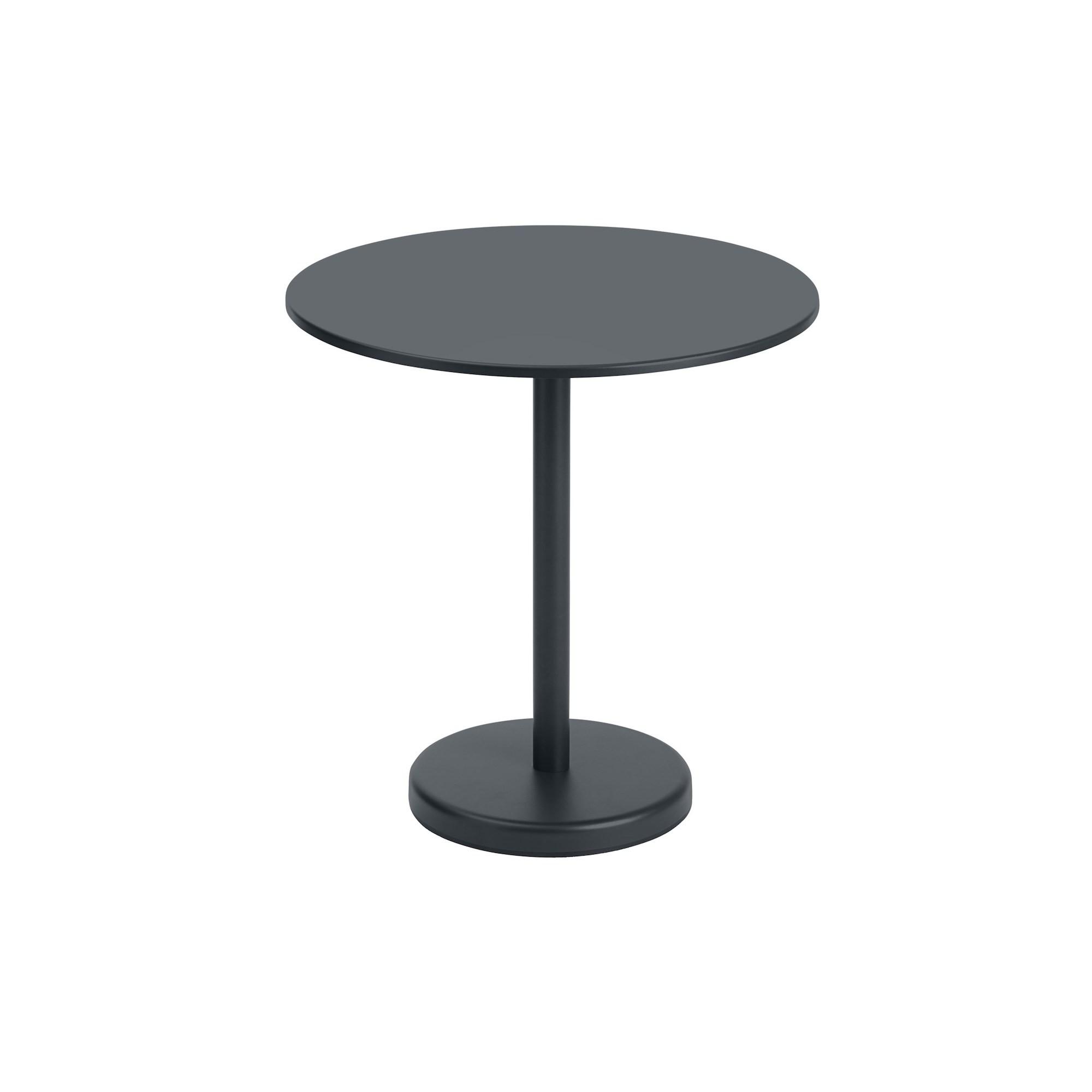 table Ø70 black - Linear Steel - Muuto