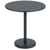 table Ø70 black - Linear Steel - Muuto