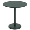 table Ø70 dark green - Linear Steel - Muuto