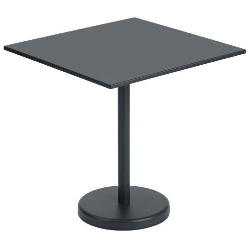 table 70x70 noire - Linear Steel - Muuto