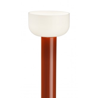 Bellhop floor lamp - white/brick red (F1070075) - Flos